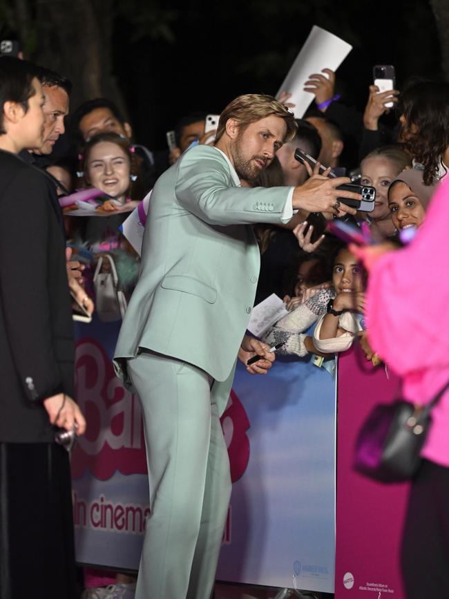 Ryan Gosling attends the "Barbie" VIP Photocall at The London Eye. Picture: Getty Images