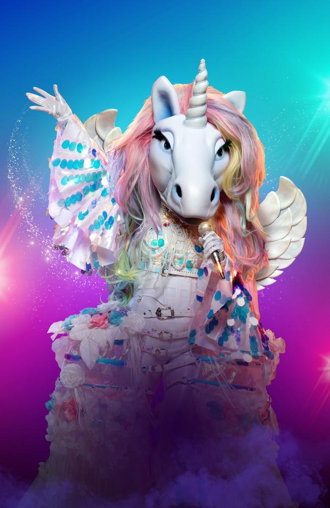 The Masked Singer — who is The Unicorn? Picture: Ten