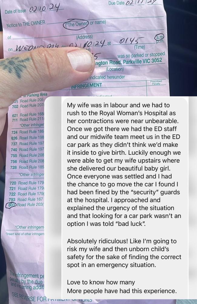 A dad was upset by a parking fine. Picture: Instagram/@jacquifelgate