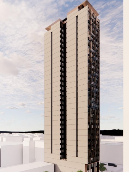 The proposed tower for 133 Franklin Street. Image: Brown Falconer.