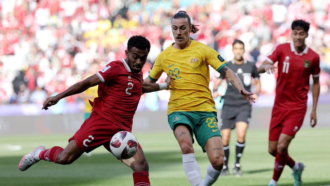 Jackson Irvine played a big part in the opening goal. Picture: Getty Images