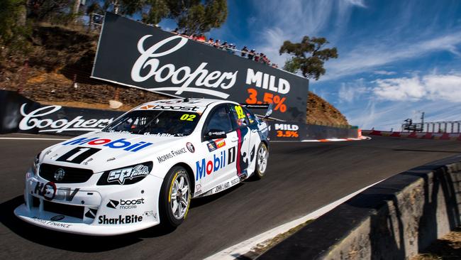 Holden has had a long affiliation with Supercars. Here Walkinshaw Racing races a special Peter Brock livery at Bathurst in 2017. Picture: Daniel Kalisz