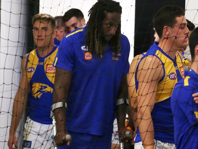 Nic Naitanui has torn his ACL. Picture: Michael Klein