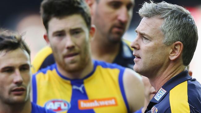 Adam Simpson will want an improved effort from the Eagles after Round 23.