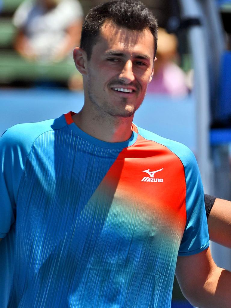 Has Bernard Tomic put his feud with Kyrgios to bed? (Photo by William WEST / AFP)