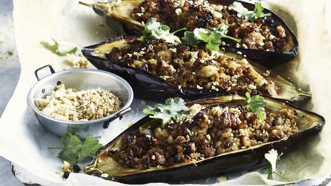 Baked eggplant. Picture: Guy Bailey