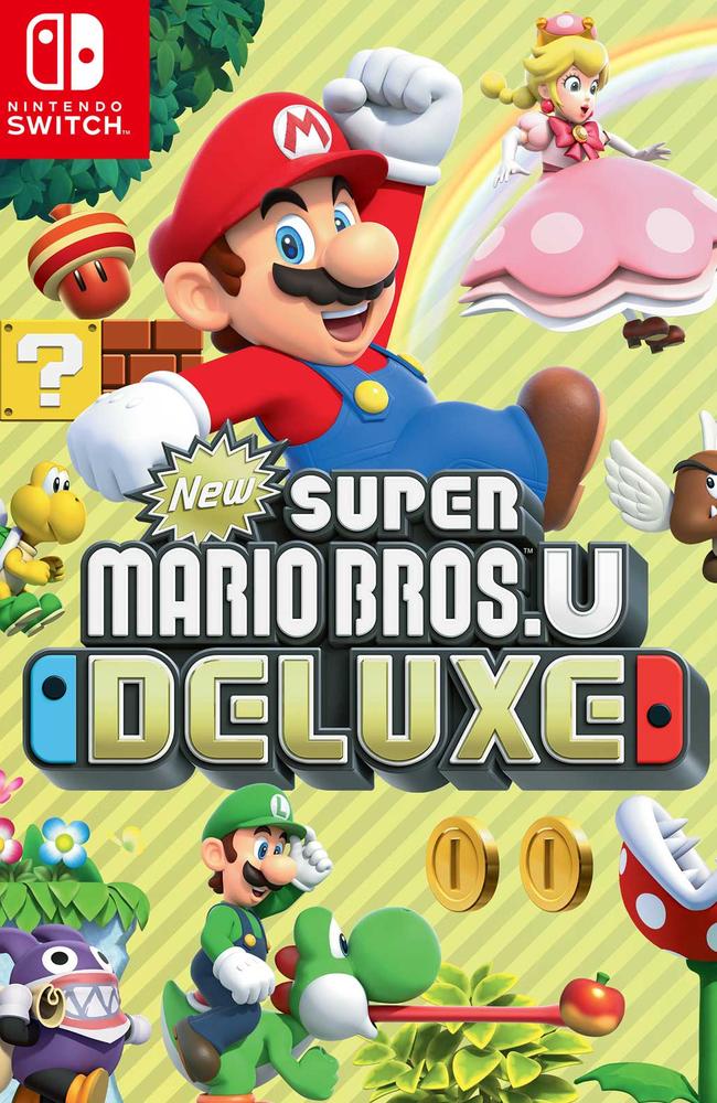 The new Super Mario Bros U Deluxe, available on Nintendo Switch.