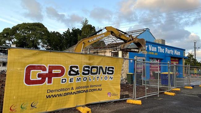 The party shop was torn down for the Goodwood Rd upgrade. Picture: Shane Collins