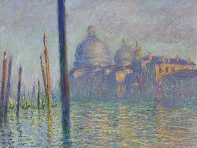 Grand Canal, Venice (1908) by Claude Monet. The NGV exhibition will end with a spectacular Monet room. Picture: Museum of Fine Arts, Boston