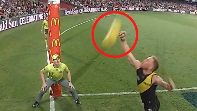 Did Tigers defender Nick Vlastuin touch the footy?
