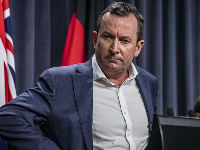 WA Premier Mark McGowan announced the new vaccine rules on Friday. Picture: NCA NewsWire/Tony McDonough