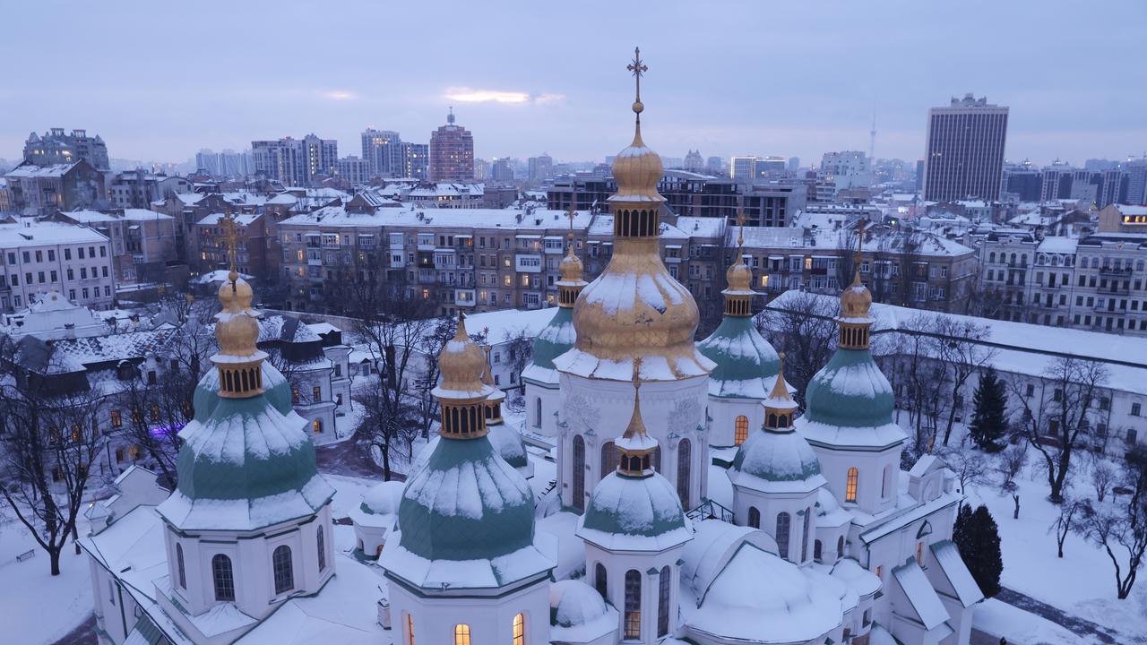 Kyiv before Russia began attacking the Ukrainian capital. Picture: Sean Gallup/Getty Images)