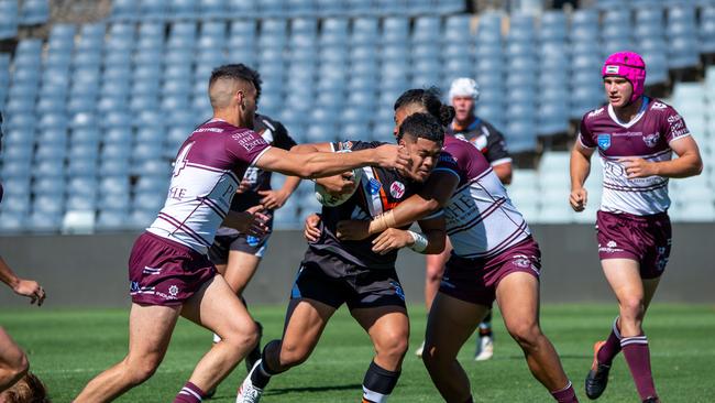 Christopher Faagutu In the NSWRL junior reps Round 1, SG ball cup. Picture Thomas Lisson