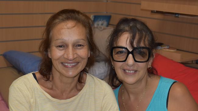 Beverly Simmons and Tina Macheda are in high spirits. Picture: Liana Walker