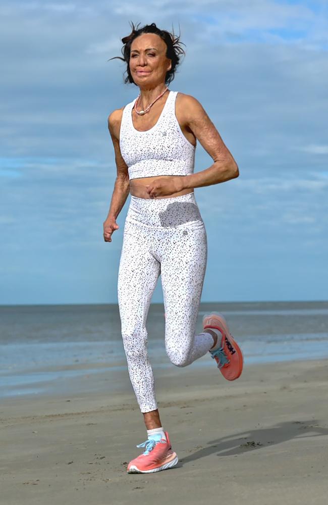 Turia Pitt for the Hoka Fly Run that will take place in Sydney on September 23.