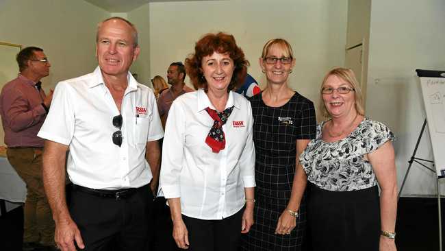 RENTAL SQUEEZE: REIQ Bundaberg zone chair Le-Anne Allan and Bundaberg Property Gallery principal Toni Kutchin. Picture: Mike Knott BUN220318REALESTATE4