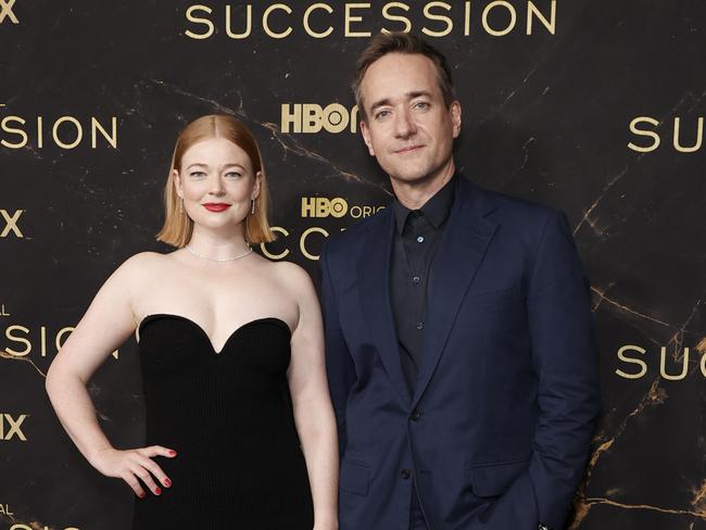 Sarah Snook and Matthew Macfadyen attend the HBO's Succession Season Three premiere at the American Museum of Natural History on October 12 in New York City. Picture: Arturo Holmes/WireImage