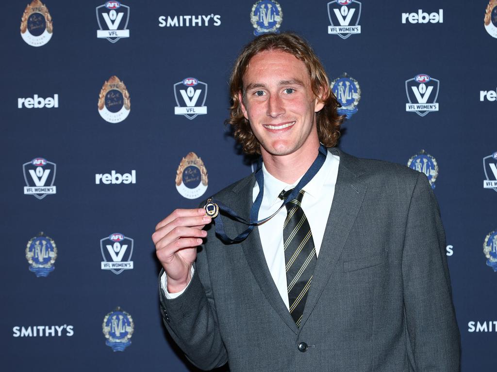 Clohesy after winning the VFL’s Fothergill-Round-Mitchell Medal.