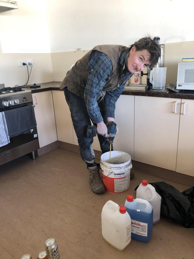 Omeo-Benambra captain Brandon Betts and local builder has played a major role in ensuring the game at Benambra can go ahead. Picture: Supplied
