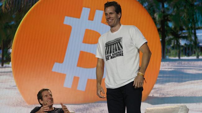 Tyler Winklevoss and Cameron Winklevoss are the creators of crypto exchange Gemini. Picture: Joe Raedle/Getty Images