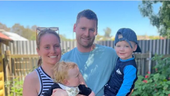 The Octigan family, of Mansfield, lost their house in a fire. Picture: Supplied