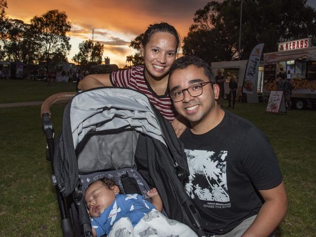 Nino Suppa, Jacy Alpajora, Silvio Suppa at the 2024 Mildura Christmas Carols. Picture: Noel Fisher