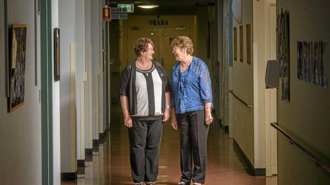 A-TEAM: Sandra Osborne, new director of care services, with Mary Griffin, regional manager Northern Area Whiddon group, walk down the halls of Whiddon Group Grafton. Picture: Adam Hourigan