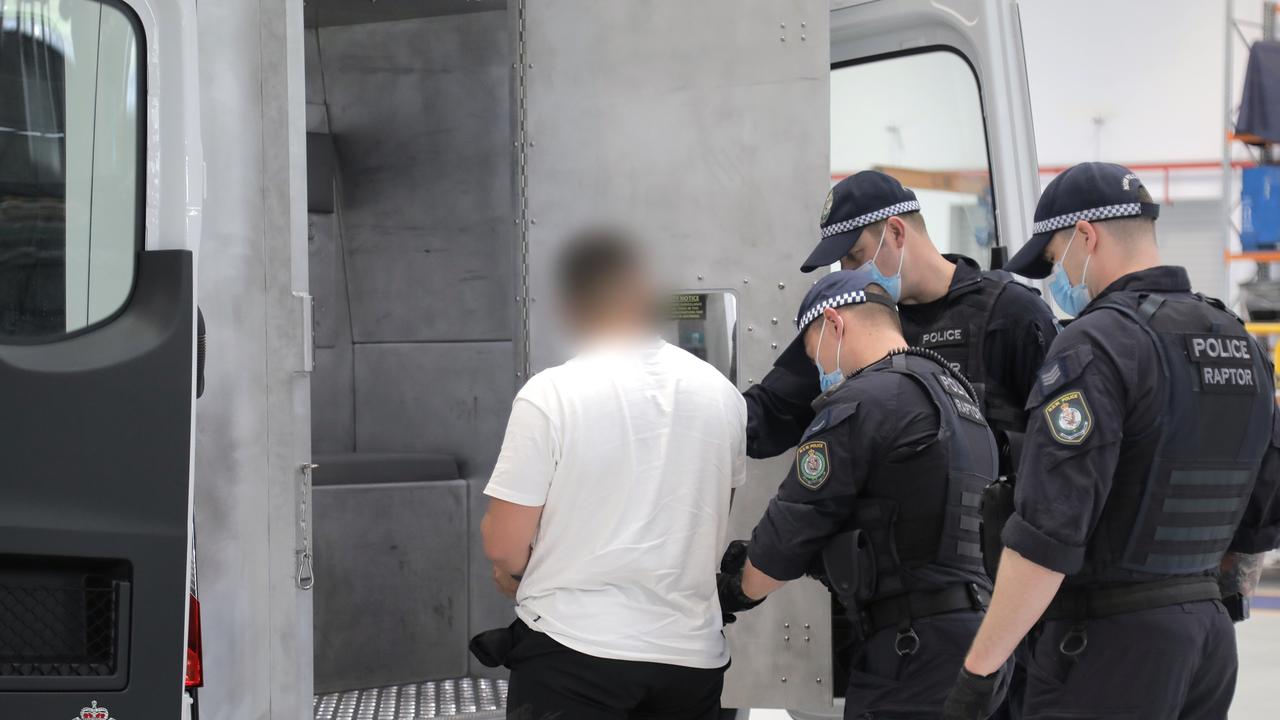 Ibrahem Hamze was also one of six men charged over an alleged kidnapping at Merrylands in September 2021. Picture: NSW Police