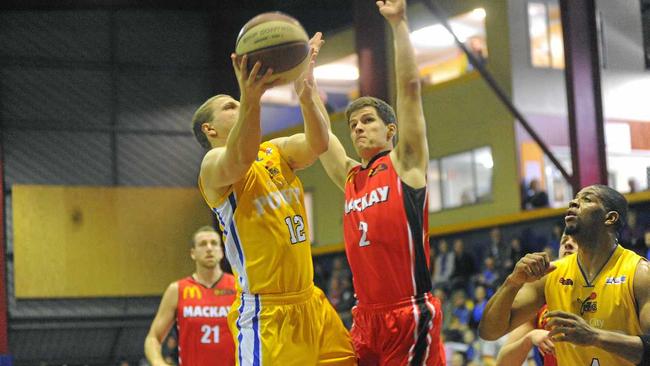 WEEKEND SPORT: Men's Basketball Port City Power Vs Mackay Meteors.  Port City Power player  Troy Robinson. Photo Tom Huntley / The Observer. Picture: Tom Huntley GLA040812MBAS