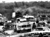 A truck convoy with an oil drilling rig sets off for Noonkanbah, west of Fitzroy Crossing in Kimberley region of Western Australia in 1980, in defiance of local Aborigines who want to protect sacred ground.