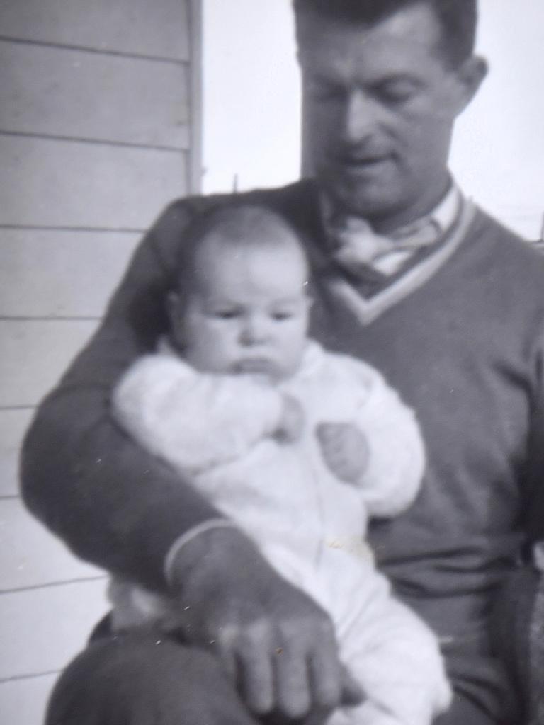 Neale Daniher with father Jim.