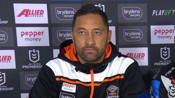 Tigers coach Benji Marshall was not happy with his side's lack of discipline. Picture: Supplied