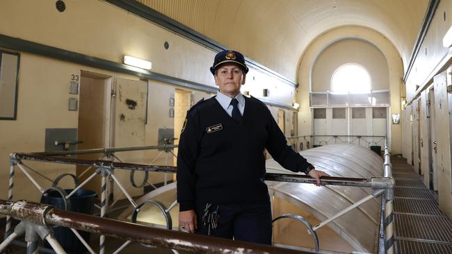 Little has changed in over 130 years in the four original wings at Bathurst jail where Tracey-Lee Melrose is governor. Picture: Jonathan Ng