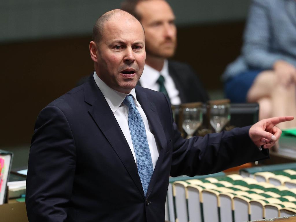 Josh Frydenberg has hit back at barbs from opposite number Jim Chalmers. Picture: NCA NewsWire/Gary Ramage