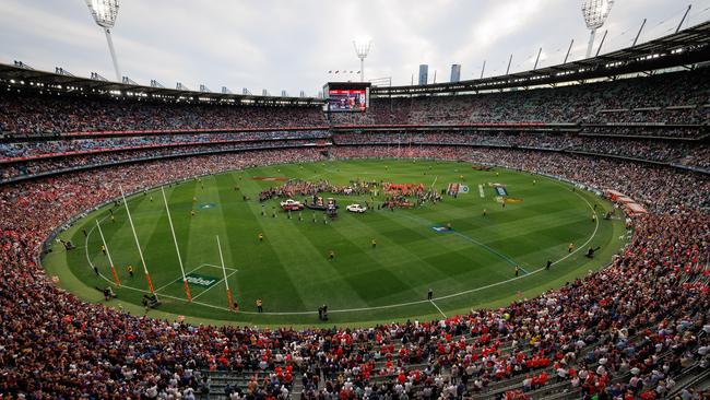 The incident allegedly unfolded outside the MCG. Picture: NewsWire/Nadir Kinani