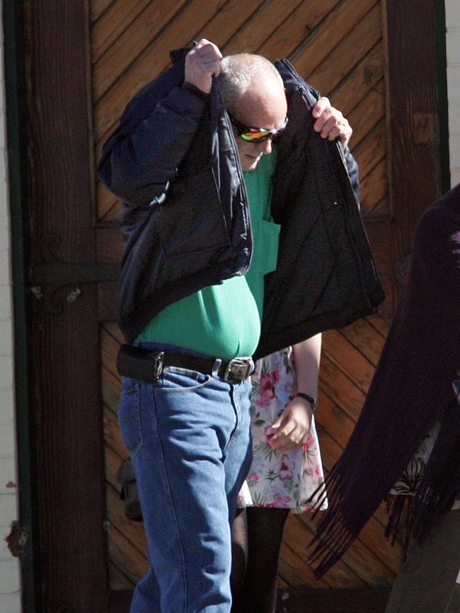 Bruce Paton Anderson outside the Launceston Magistrates Court in 2011.