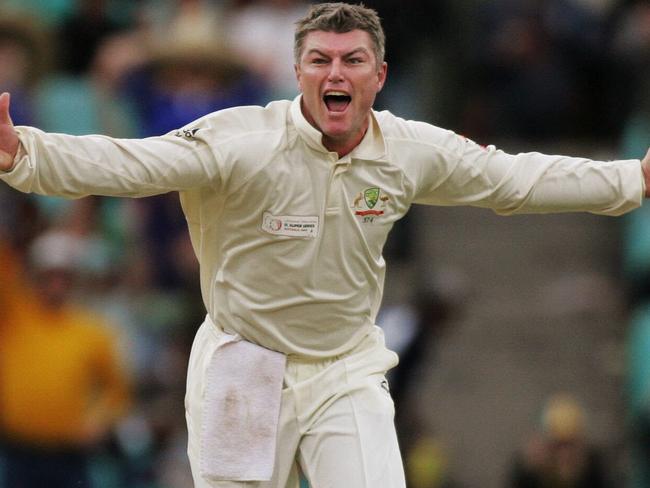 Stuart MacGill back in his halcyon days playing cricket for Australia. Picture: Phil Hillyard