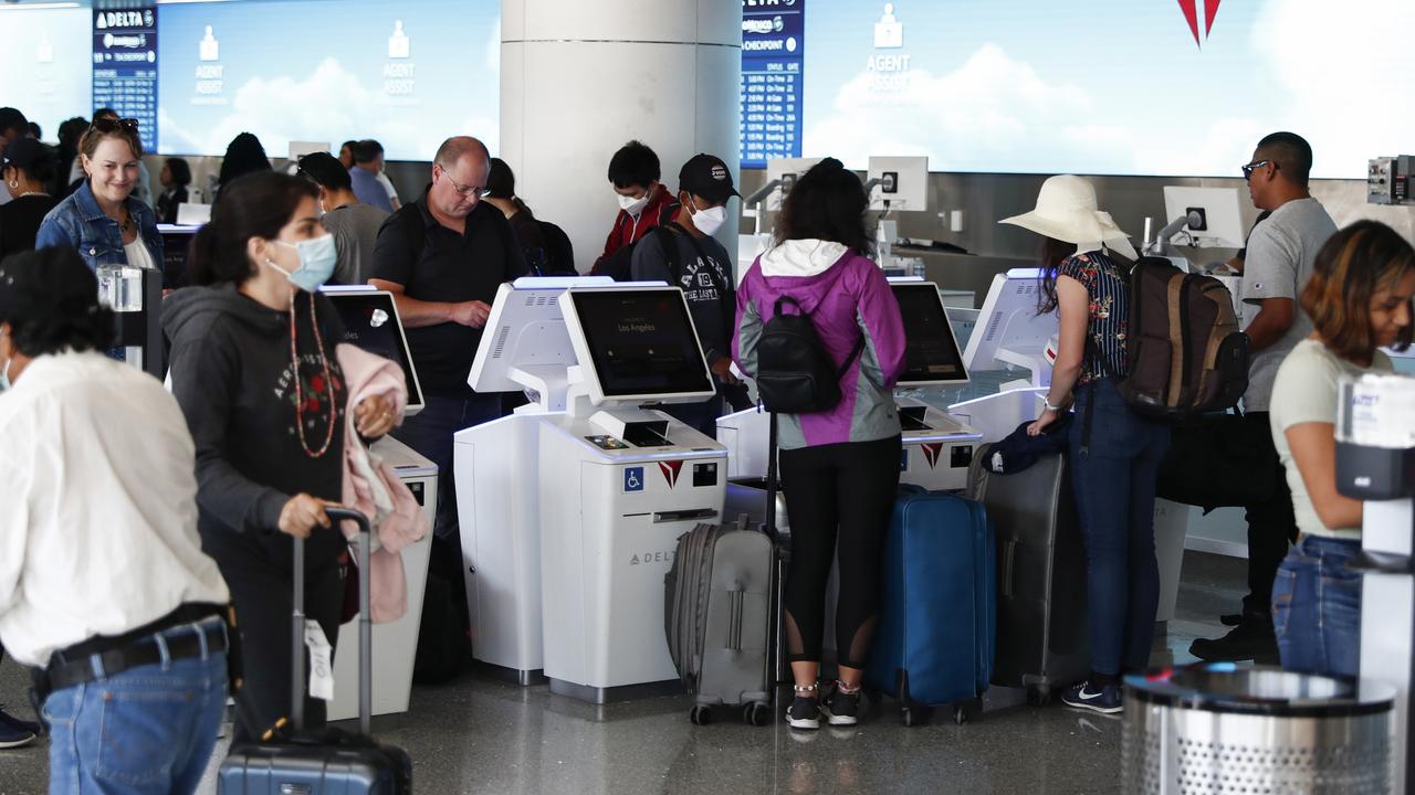 Passengers were furious after hundreds of US flights were cancelled causing huge delays over the Memorial Day weekend. Picture: Caroline Brehman/EPA