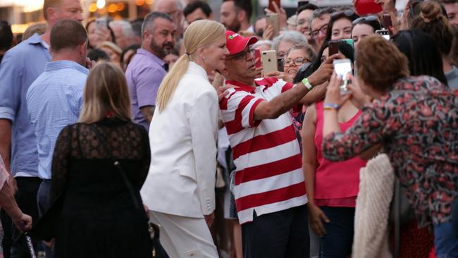 She posed with fans for selfies and autographs. Picture: Christian Gilles