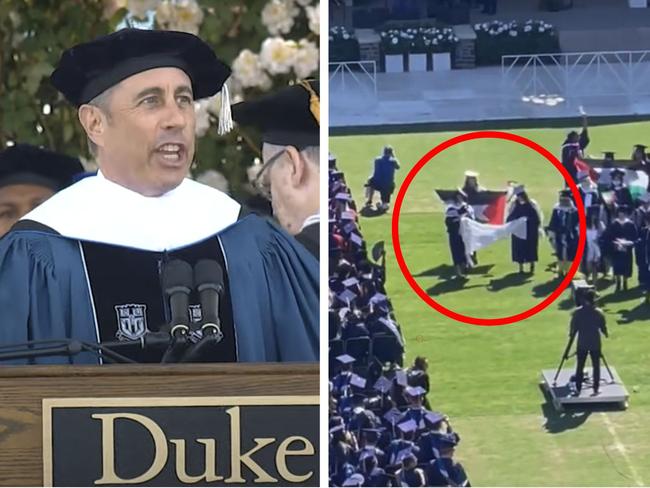 Seinfeld savagely booed during uni speech