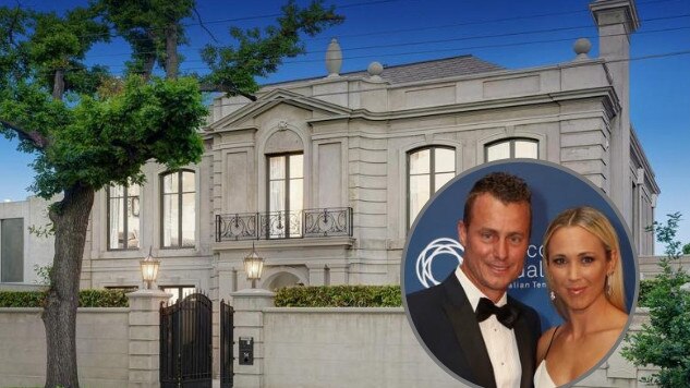 Bec and Lleyton Hewitt parted ways with their beautiful 34 Heyington Place, abode for between $15m-$16m.