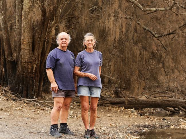 Dianne and Neville Britton by Lake Conjola in Conjola Park. Picture: Gaye Gerard