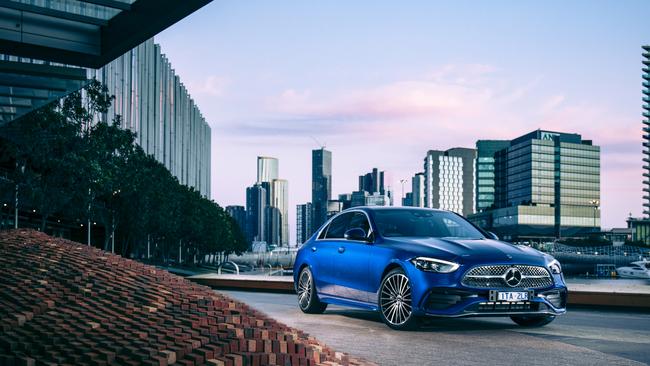 The 2022 model Mercedes-Benz C-Class, pictured in C300 specification.