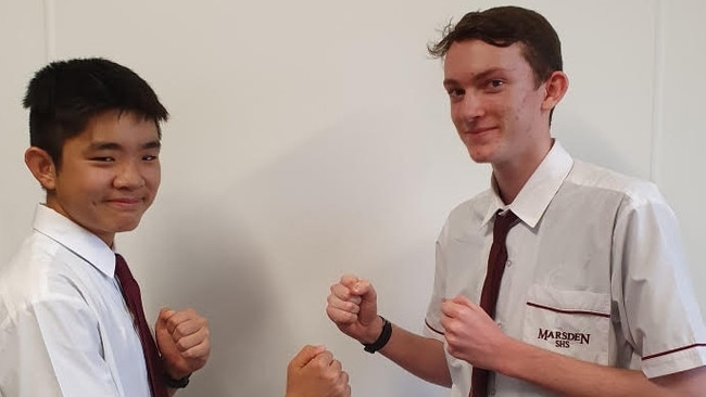 Marsden High students Jeremy Wood and Maxwell Yoshida will do battle in the Fuse Cup Grand Final.