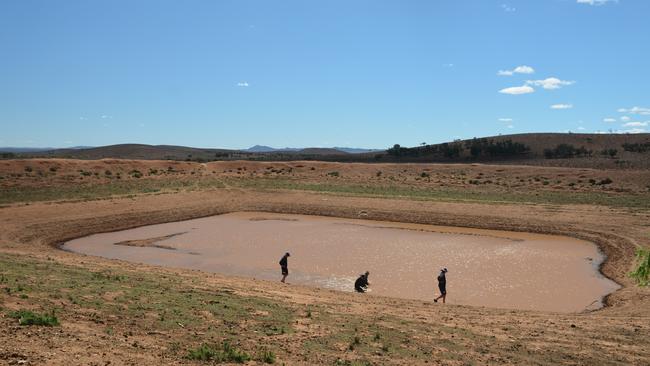 One of the 18 dams and water storage areas searched by SA Police. Picture: SAPOL