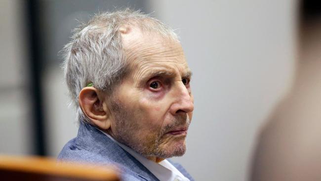 Real estate heir Robert Durst during his murder trial in Los Angeles in 2020. Picture: AFP