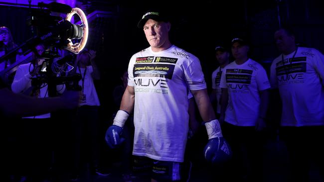 Gallen makes his way to the ring. Picture: Getty Images