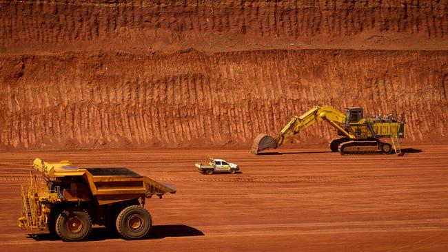 Iron ore is trading around 12 months lows of just above $US93 a tonne as demand falls in China. Picture: Ian Waldie/Bloomberg via Getty Images