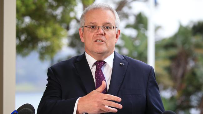 Fighting an election where premiers can impose arbitrary shutdowns is a deadly proposition for Scott Morrison. Picture: Christian Gilles