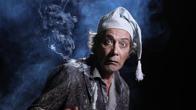 Actor Eugene Gilfedder as Scrooge in shake and stir theatre co's upcoming production of Charles Dickens’ A Christmas Carol. Photographer: Liam Kidston